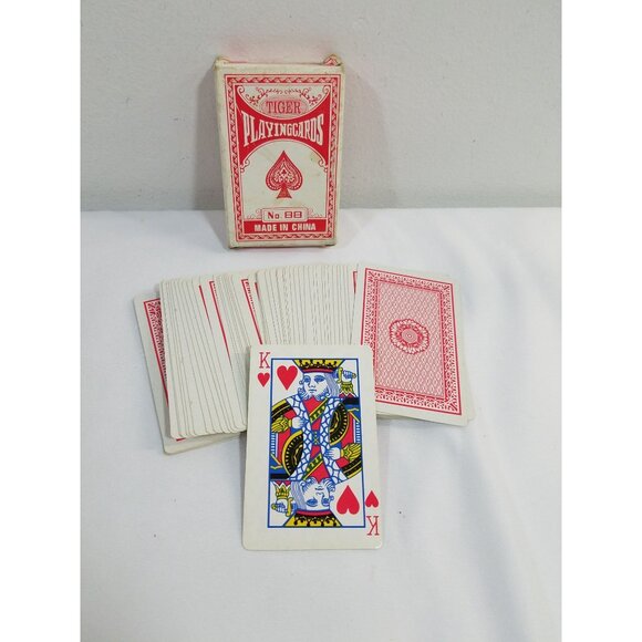 Playing Cards Lot of 5 Streamline Giant Face Tiger Red Hat Society Kodak Vintage - Picture 8 of 15